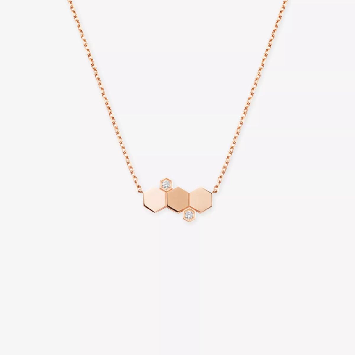 Bee de Chaumet Rose Gold Pendant Necklace