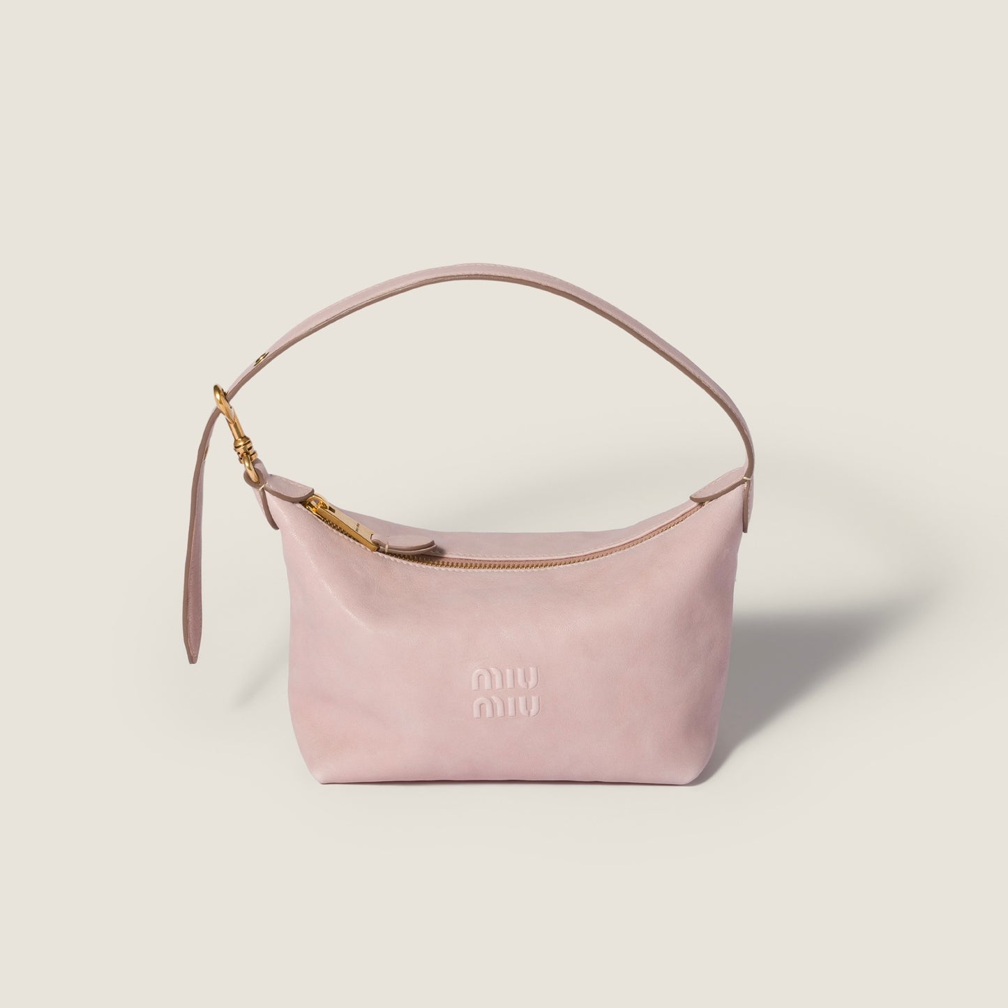 Spirit nappa leather pouch Opal