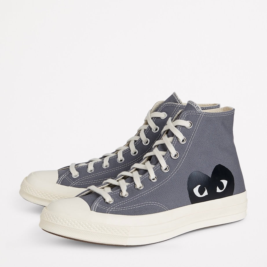 CDG x Converse High-Top Heart Chuck 70 Sneakers Grey