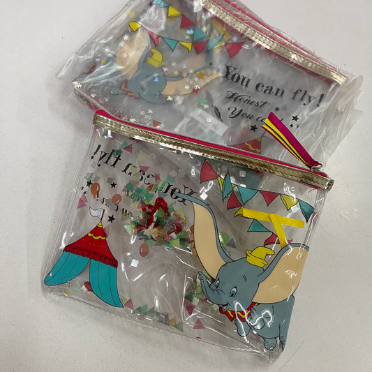 [ 任選優惠！$99/三件 ] 透明筆袋 Dumbo 小飛象 馬戲團