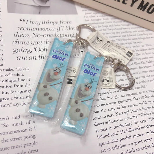 [ 任選優惠！$100/10件 ]  膠牌 鎖匙扣 Frozen Olaf