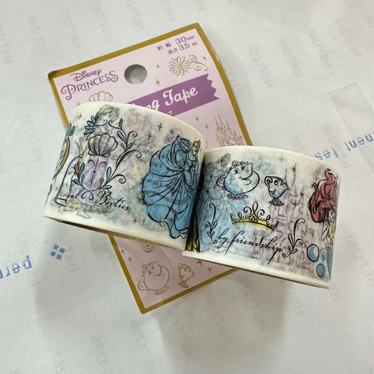 [ 任選優惠！$100/10件 ] Disney Princess 裝飾紙膠帶 30mm Ariel White