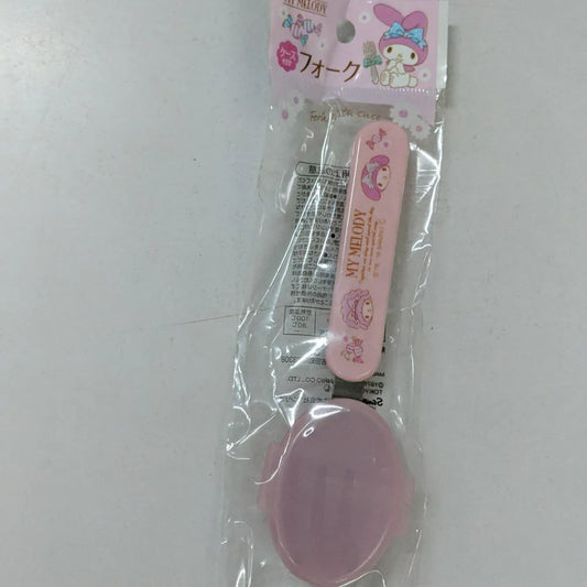 [ 現貨 ] Sanrio 不銹鋼餐叉 連蓋 Melody