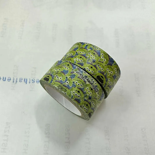 [ 任選優惠！$100/10件 ] 裝飾紙膠帶 15mm Alien 滿版