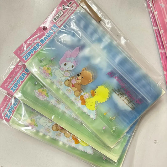 [ 任選優惠！$100/10件 ] Zipper Bags L 4p Melody Suzys Zoo Blue