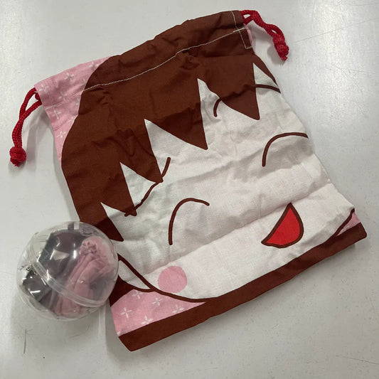 [ 任選優惠！$100/10件 ] 扭蛋索袋 小丸子 粉紅