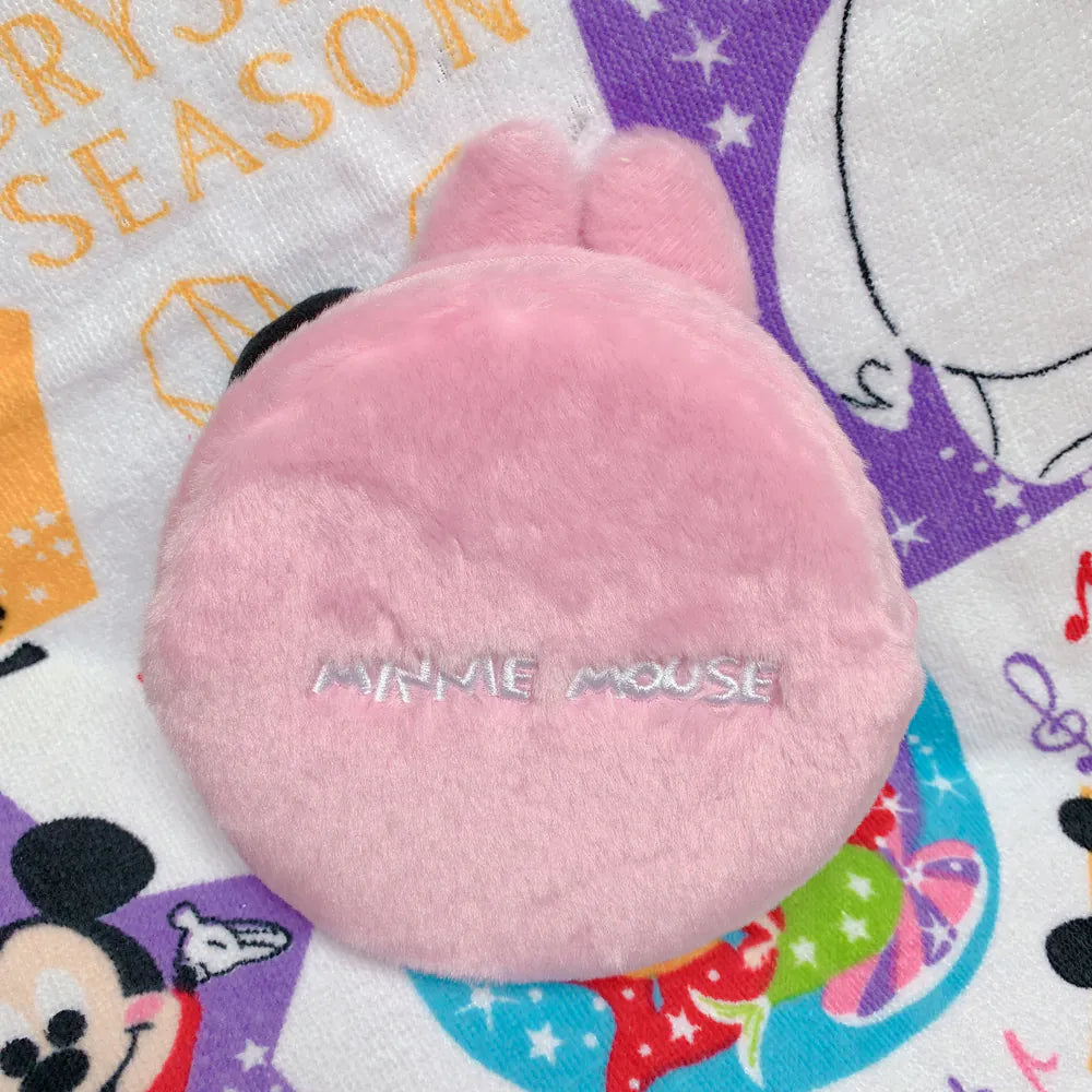 [ 任選優惠！$99/三件 ] 圓形 刺繡公仔 Pouch Minnie