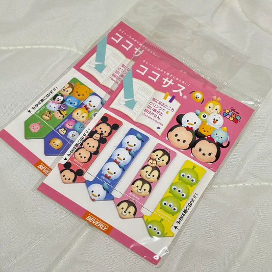 [ 任選優惠！$100/10件 ] 書簽Memo TsumTsum 直排