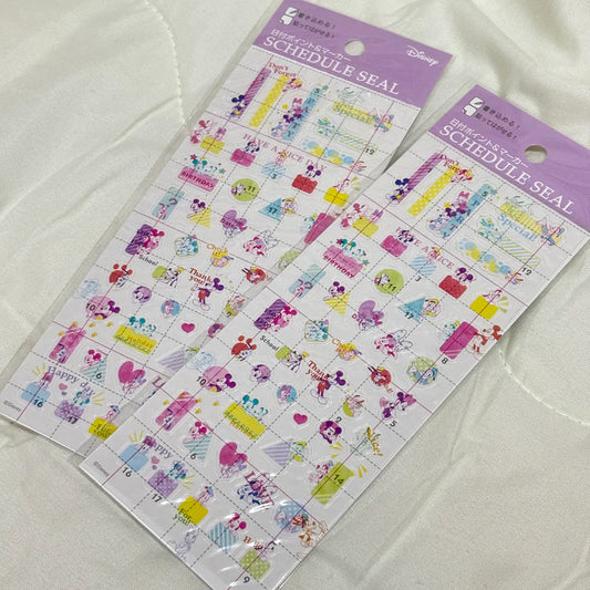 [ 任選優惠！$100/10件 ] schedule貼紙 Mickey’s Friend