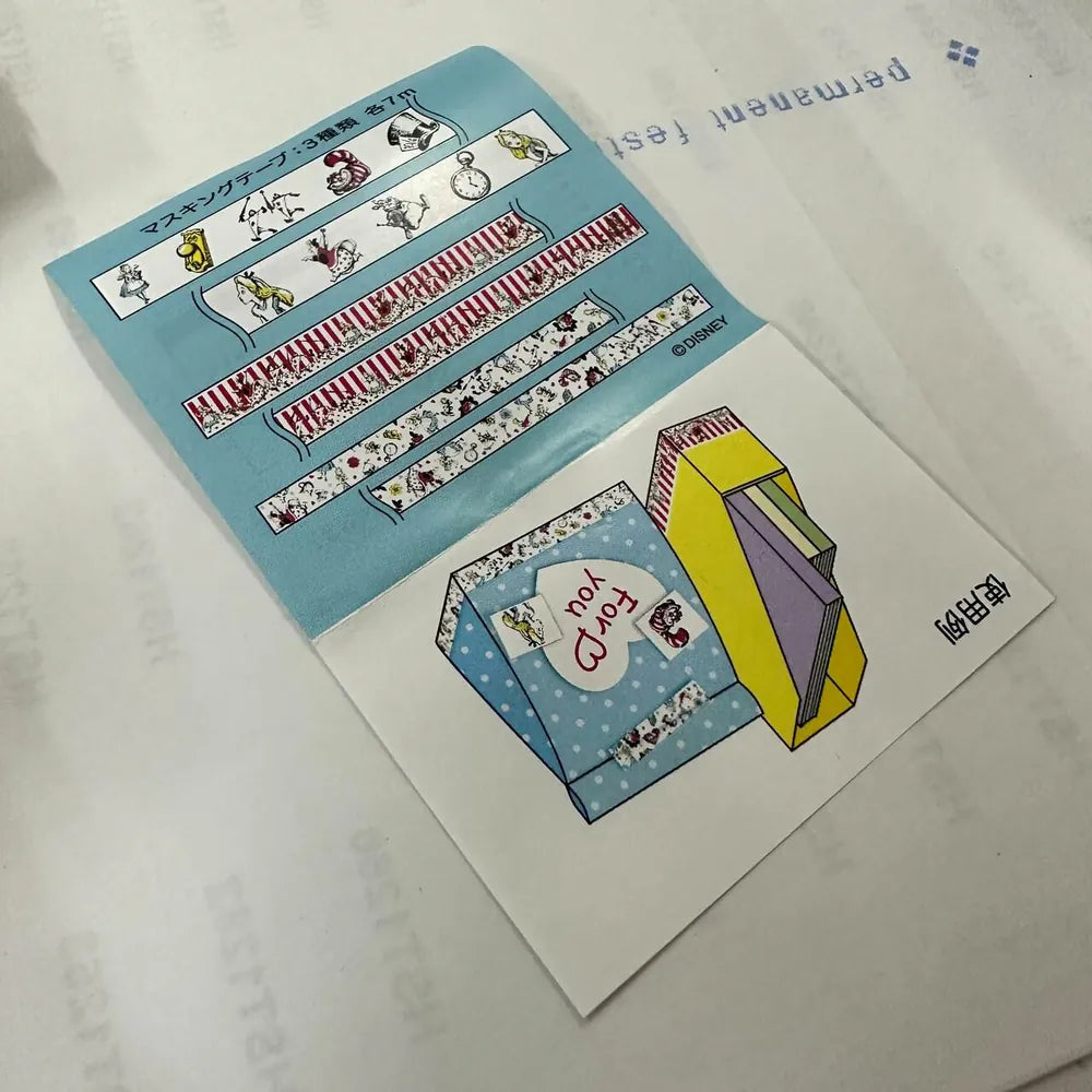 [ 任選優惠！$99/三件 ] 裝飾紙膠帶 3p Set Alice