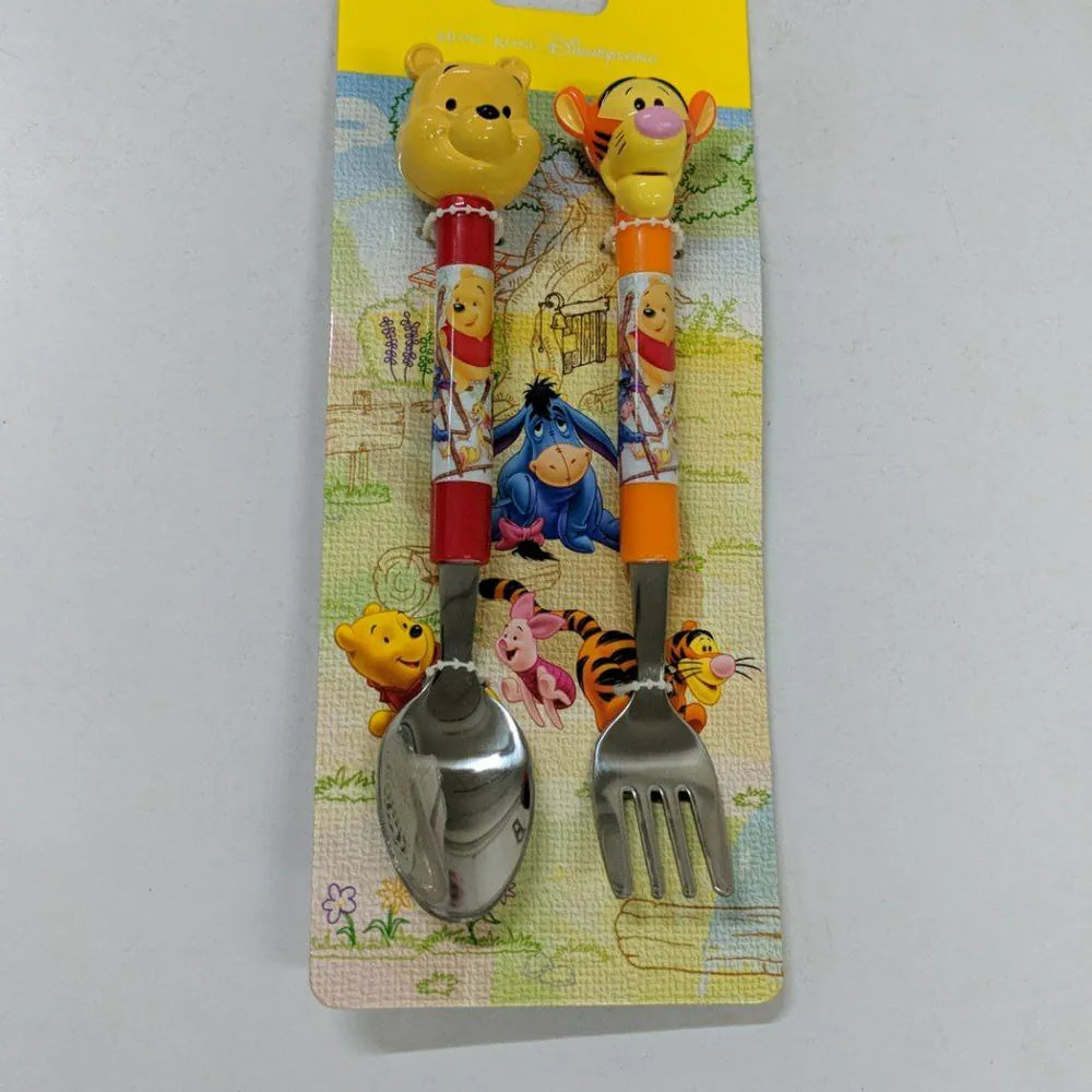 [ 任選優惠！$99/三件 ] 小童用餐具套裝 匙羹 叉 Pooh
