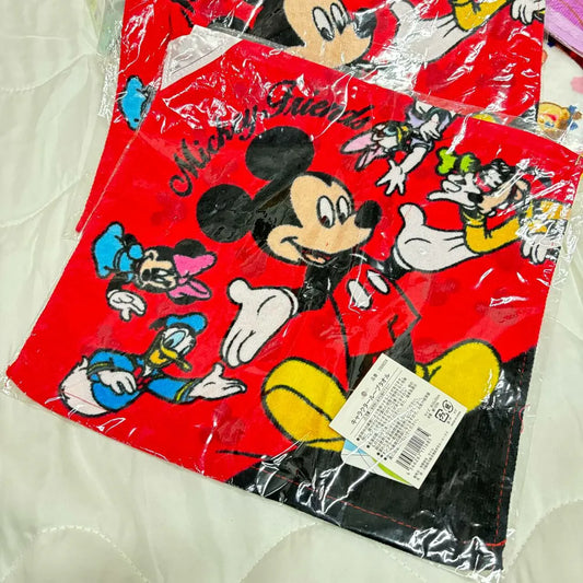 掛繩毛巾 Mickey And Friends 黑紅