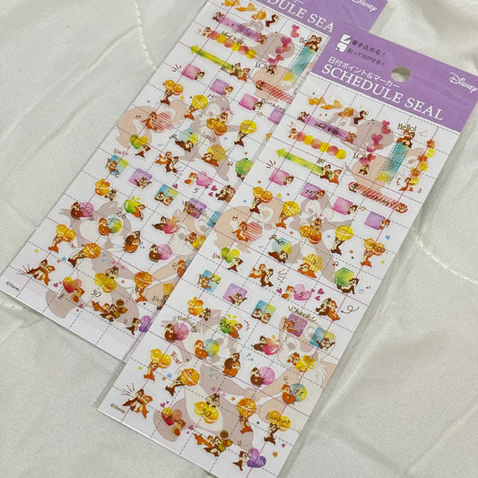 [ 任選優惠！$100/10件 ] schedule貼紙 ChipDale