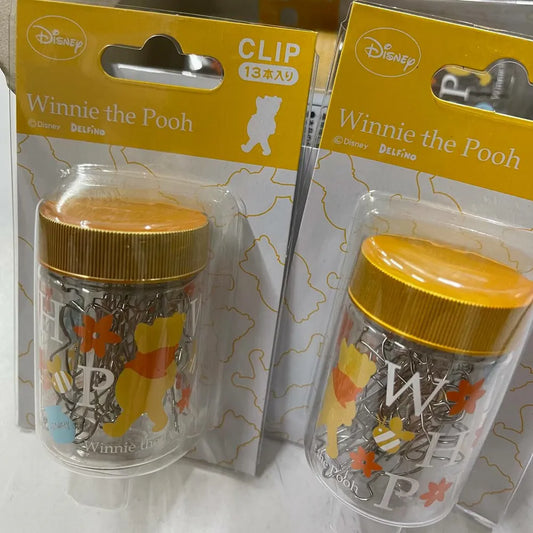 [ 任選優惠！$100/10件 ]  角色造型 樽裝萬字夾 Pooh