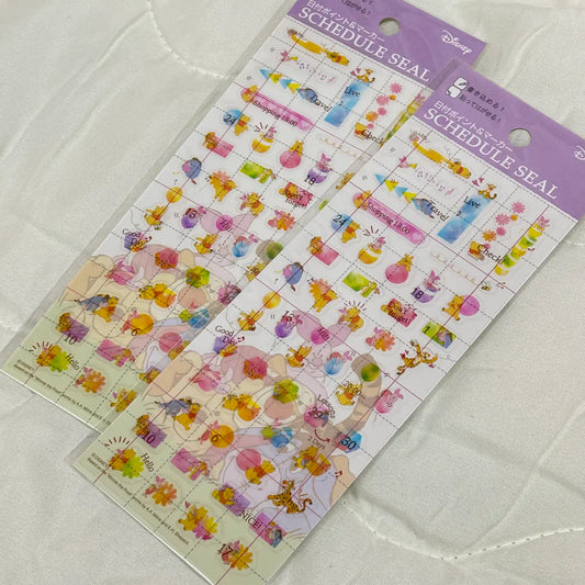 [ 任選優惠！$100/10件 ] schedule貼紙 Pooh