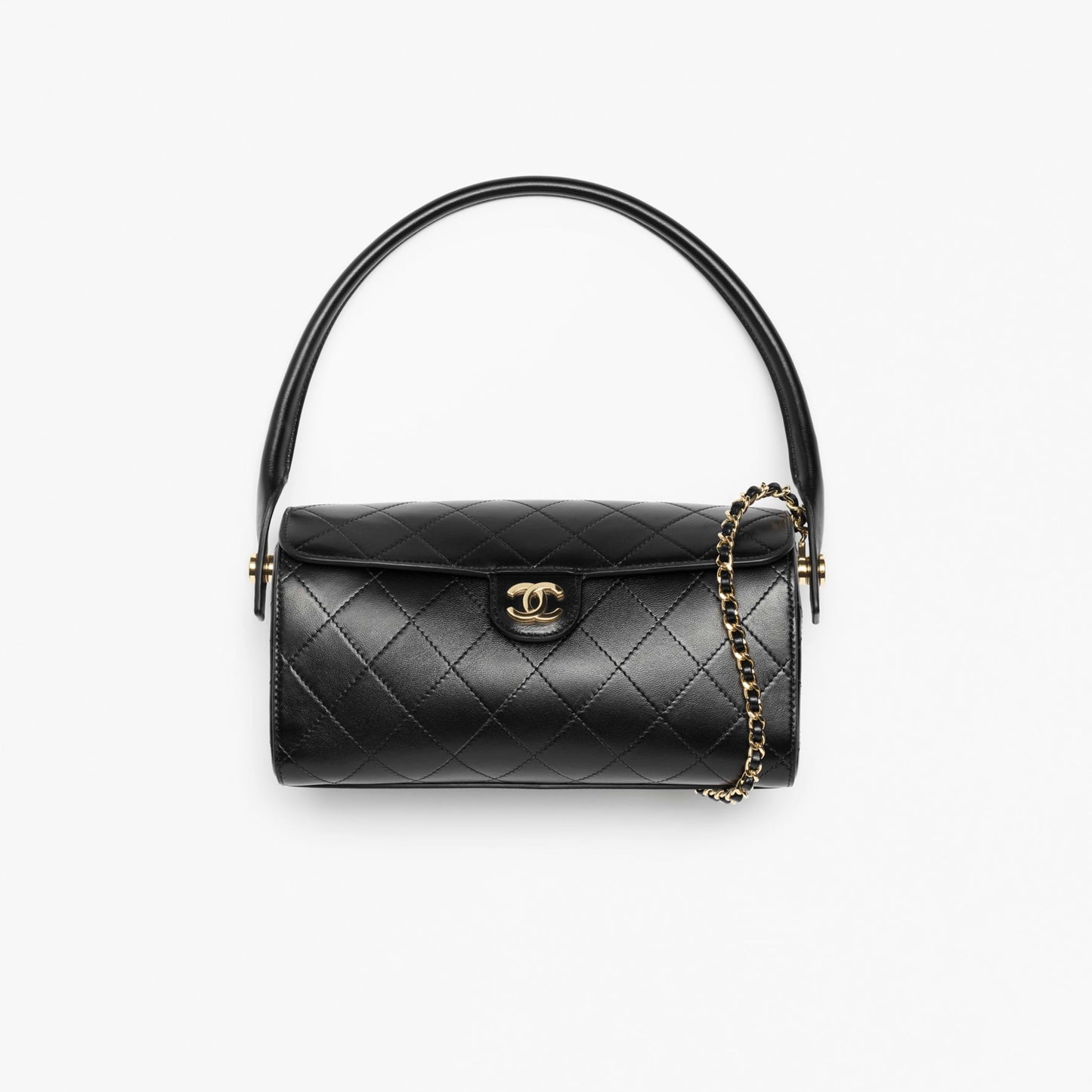 Métiers d’art 2026 Clutch with chain Black