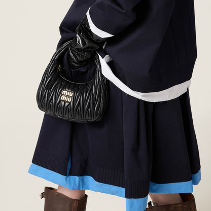[ 🔥任揀兩件 $8XX🔥 ] Wander matelassé nappa leather hobo bag Black