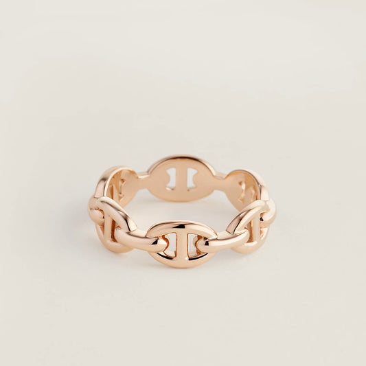 [ 任揀兩件$499 ] Chaine d'ancre Enchainee ring Rose Gold