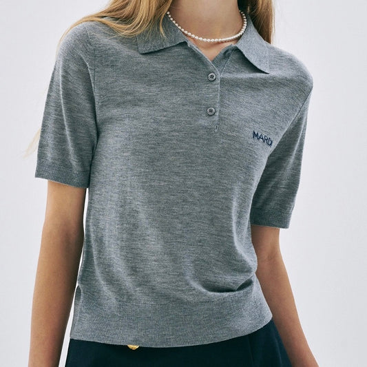 [ 任揀四件$329 ] KNIT SLIMFIT SHIRT PIQUET GREY