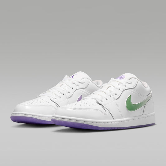 [ ‼️買一送一‼️ ] Air Jordan 1 Low SE Quai 54 White/Key Lime/Action Grape