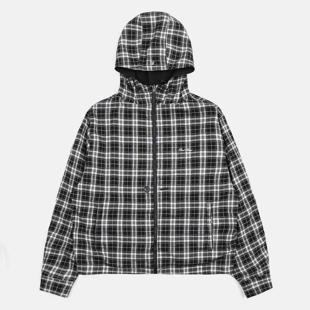 *順豐包郵* BADBLOOD  Reversible Hooded Windbreaker - Check Black | 預計11月到貨