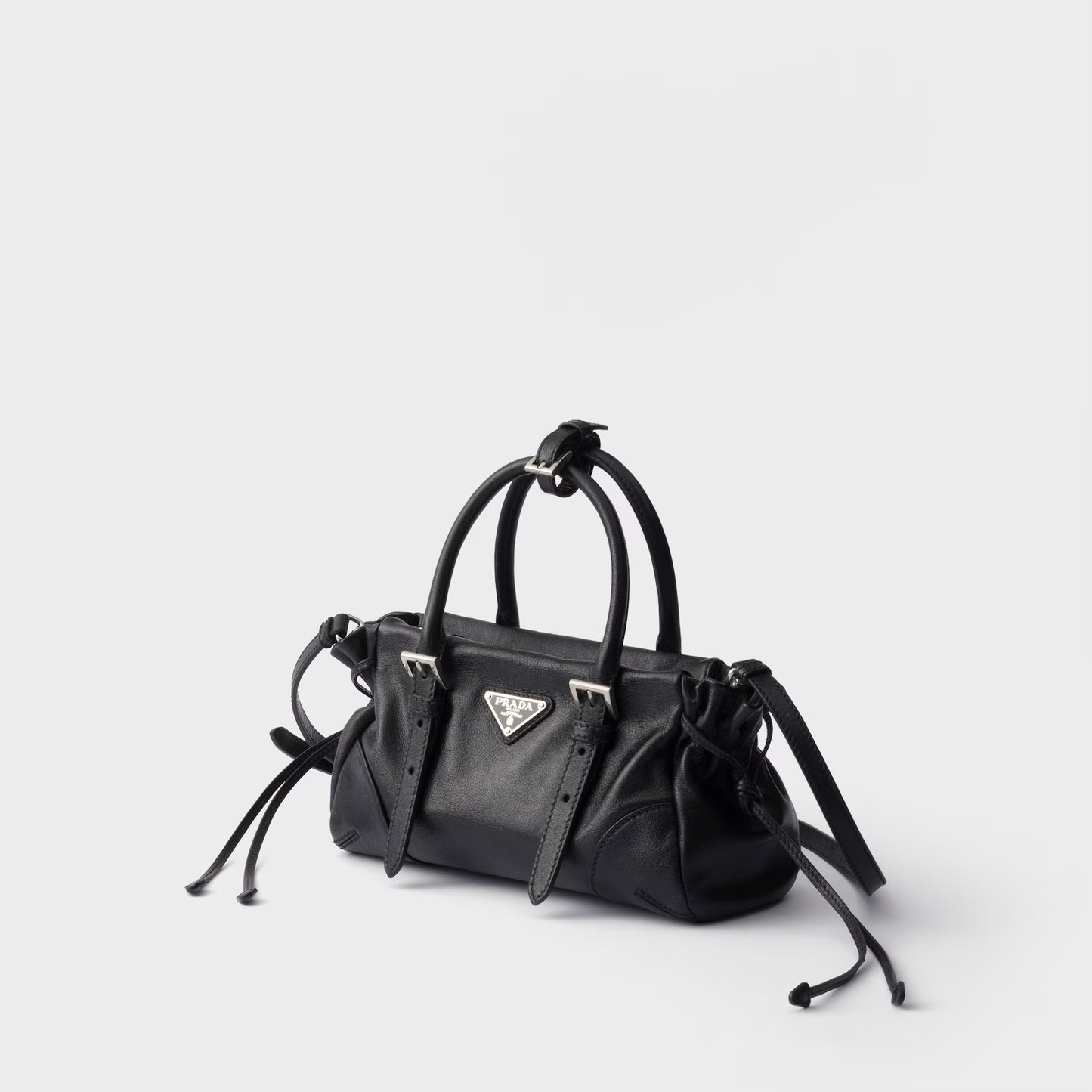 Karin small leather bag Black
