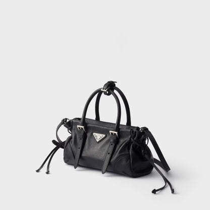 Karin small leather bag Black