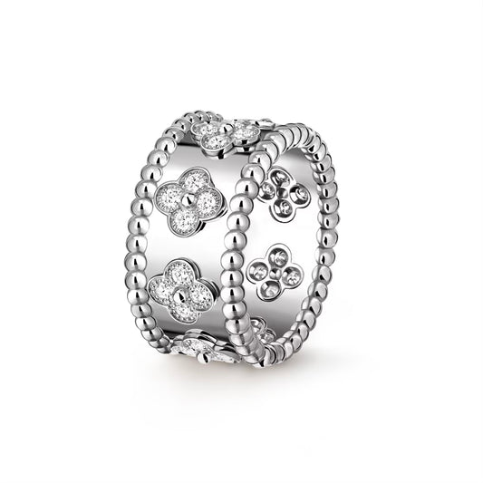 [ 第二件只需 $99 ] Perlée clovers ring M Sliver