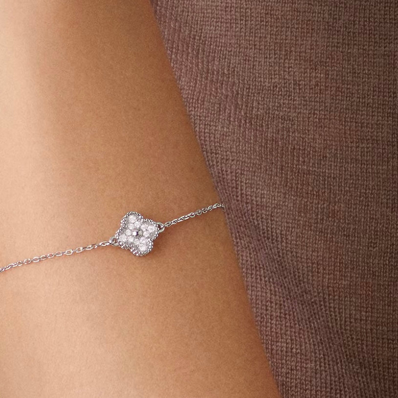 Sweet Alhambra bracelet 1 motif Sliver