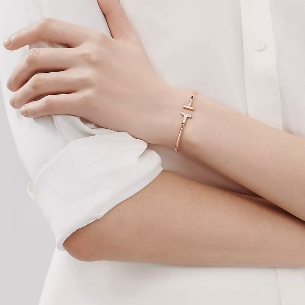 [ 第二件只需 $99 ] T Wire Bracelet RodeGold