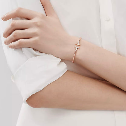 [ 第二件只需 $99 ] T Wire Bracelet RodeGold