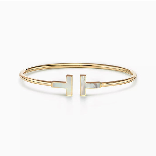 [ 第二件只需 $99 ] T Wire Bracelet Gold