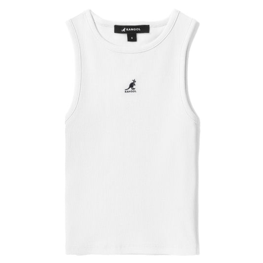 [ 今期限定‼️買一送一‼️ ] 199 Logo embroidered cropped tank top White