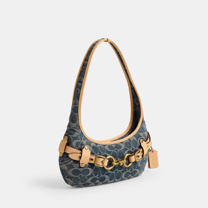 4OCT / BELTED ERGO SHOULDER BAG 26 DENIM