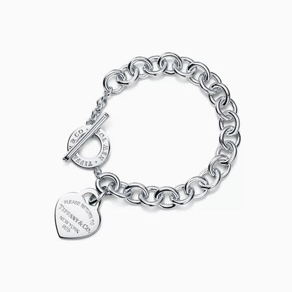 Heart Tag Toggle Bracelet SL