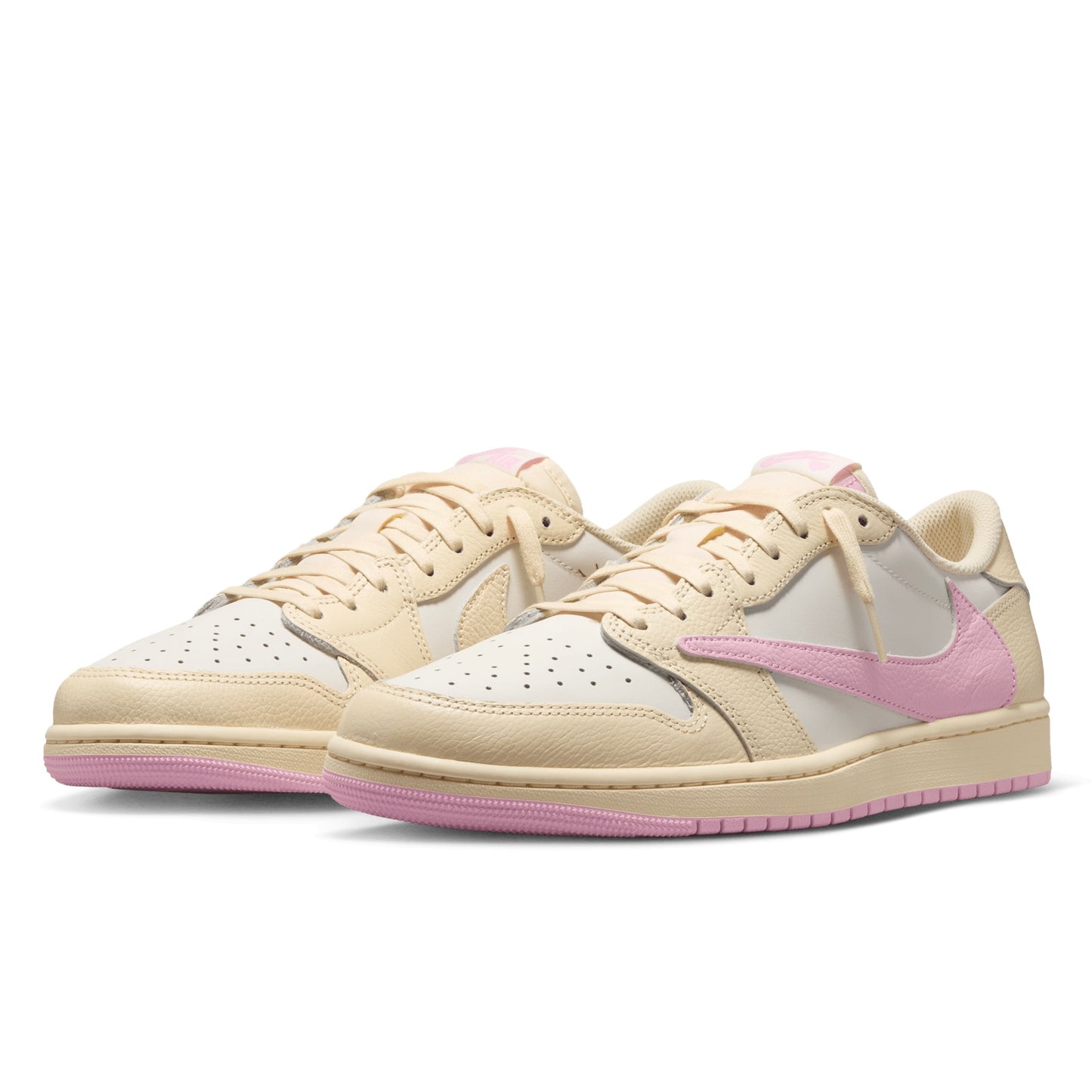 Jordan 1 Low x Travis Scott Muslin and Shy Pink