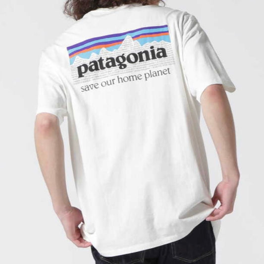 [ 任揀四件$329 ] Patagonia M's P-6 Mission Organic T-Shirt White