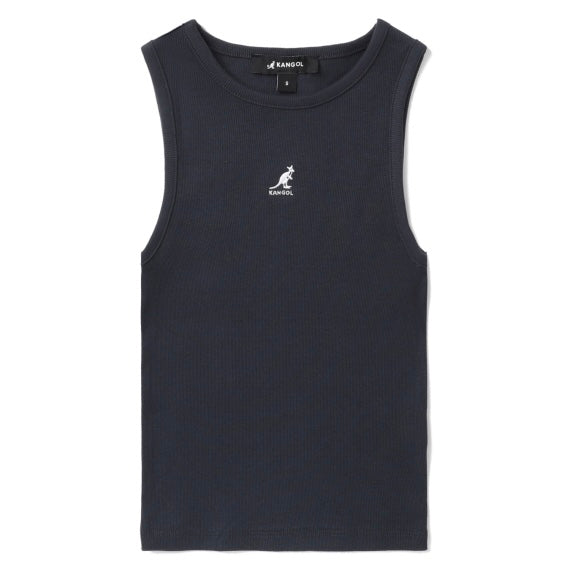 [ 今期限定‼️買一送一‼️ ] 199 Logo embroidered cropped tank top Navy Blue