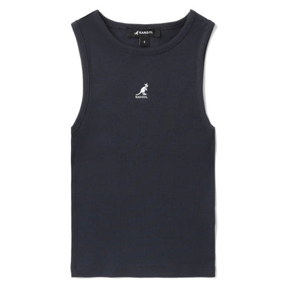 [ 今期限定‼️買一送一‼️ ] 199 Logo embroidered cropped tank top Navy Blue