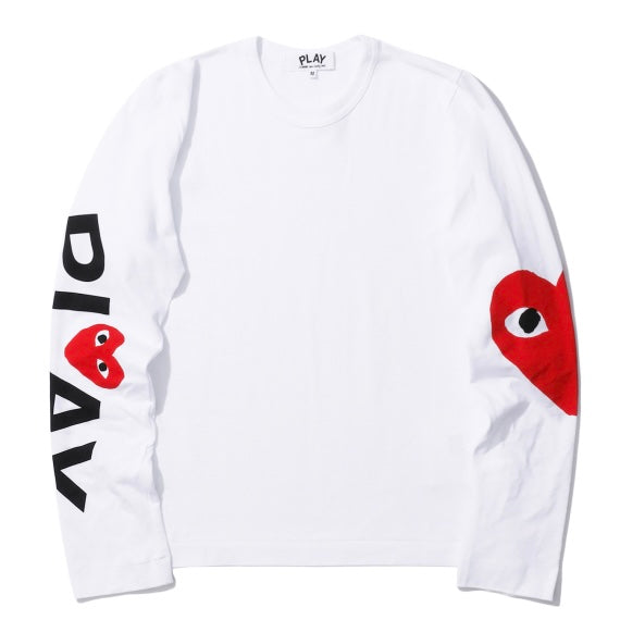 [ 任揀兩件$299！任揀四件$499 ] Heart logo tee Play CDG White