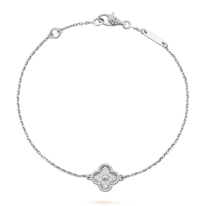 Sweet Alhambra bracelet 1 motif Sliver