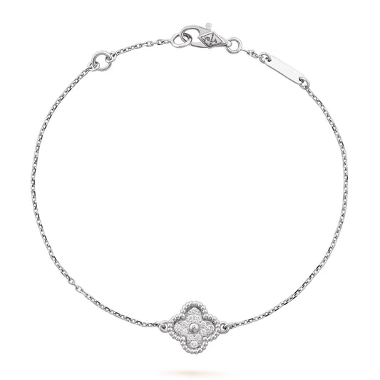 [ 第二件只需 $99 ] Sweet Alhambra bracelet 1 motif Sliver