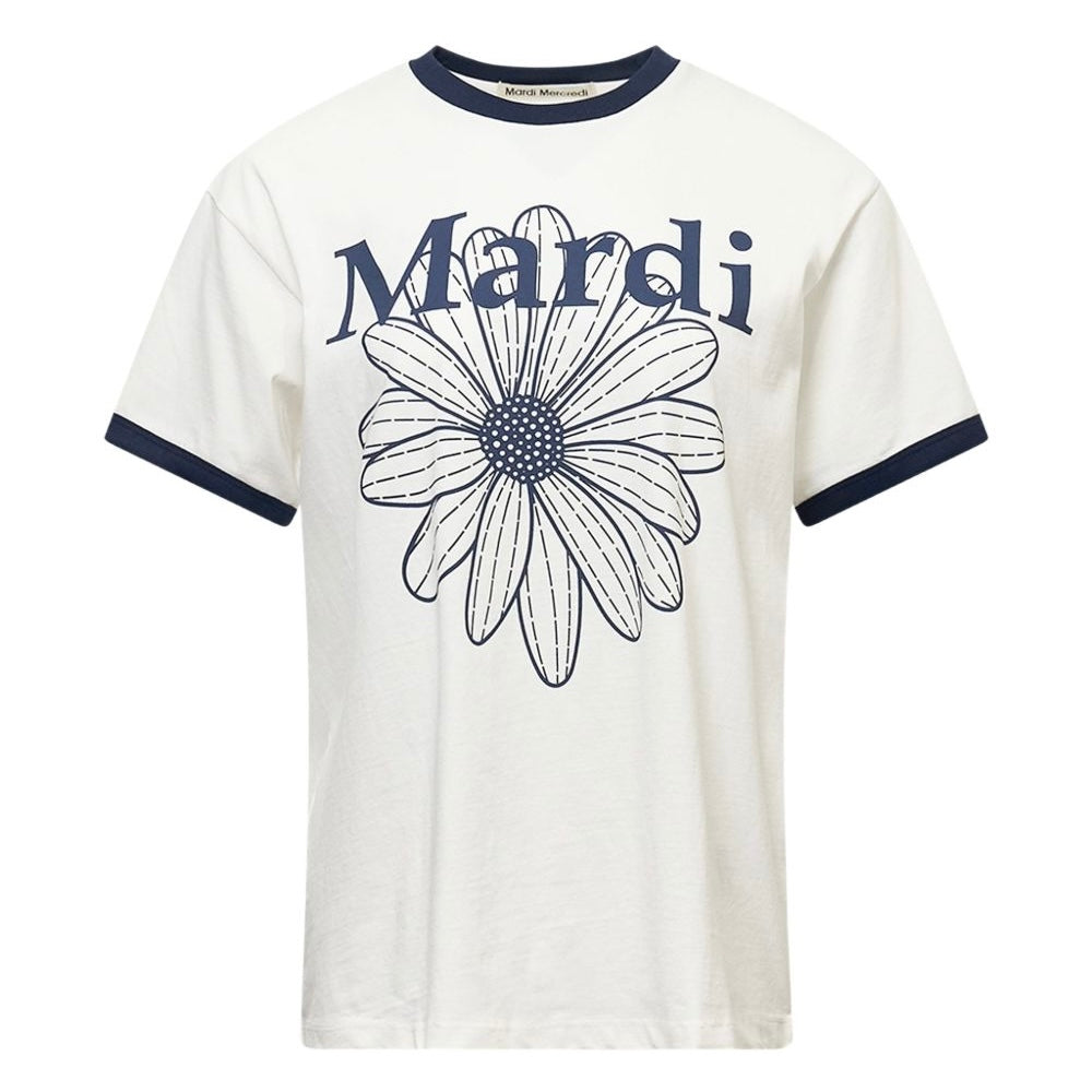 [ 任揀四件$329 ] Mardi Mercredi Les Petites flower ringer T-shirt Off White