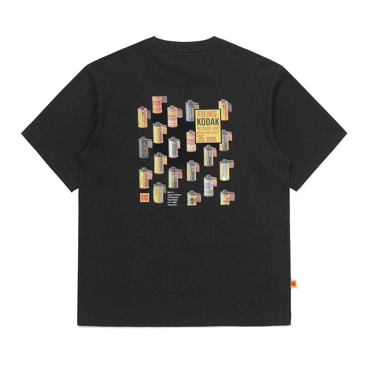 [ 今期限定‼️買一送一‼️ ] 199 Film Back Graphic Cotton Short Sleeve T-Shirt BLACK