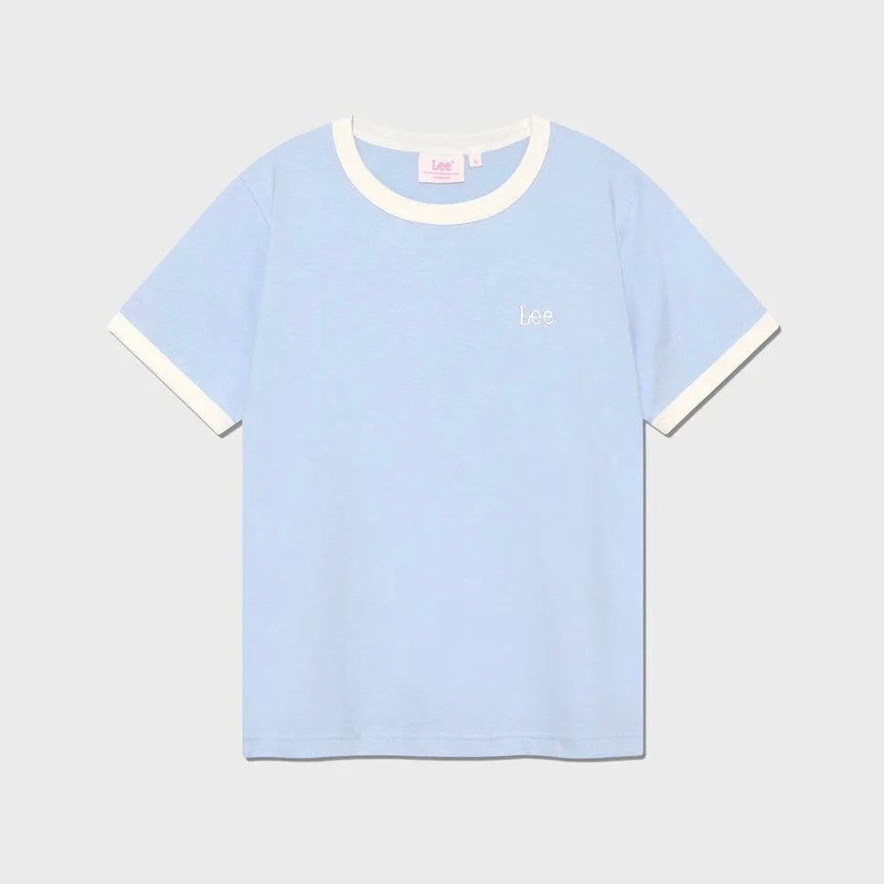 [ 今期限定‼️買一送一‼️ ] 199 Small Twitch Logo Ringer T-shirt Light Blue