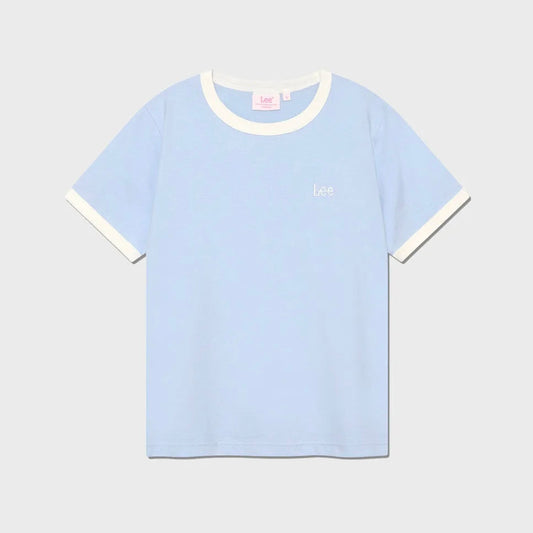 [ 今期限定‼️買一送一‼️ ] 199 Small Twitch Logo Ringer T-shirt Light Blue