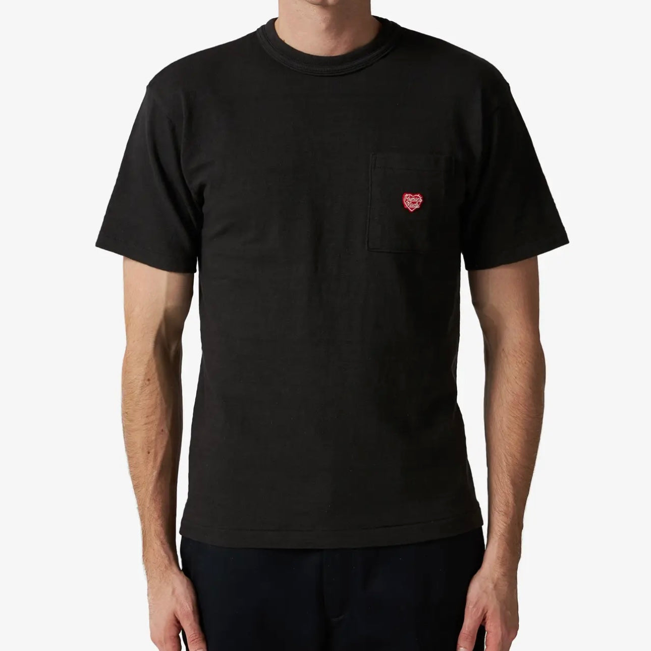 Heart Pocket T-Shirt - Black