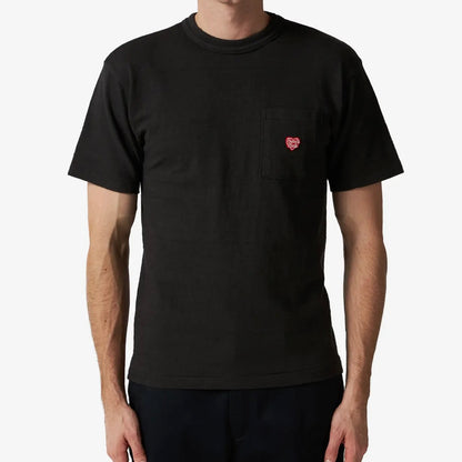 Heart Pocket T-Shirt - Black