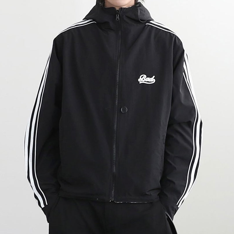 *順豐包郵* BADBLOOD  Reversible Hooded Windbreaker - Check Black | 預計11月到貨