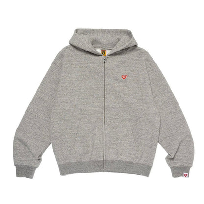 Human Made Zip Up Hoodie Grey